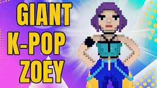 Minecraft&rsquo;s BIGGEST Zoey K-Pop Demon Hunter Statue!💜