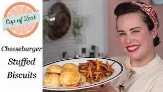 Cheeseburger Stuffed Biscuits - 1960's Inspired Recipe
