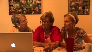 3 Golden Sisters look up the word 