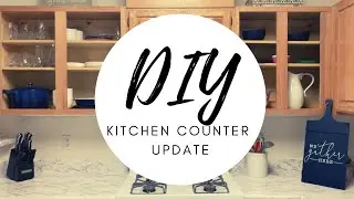 DIY Counter Makeover | Military Base Housing | Rental Hacks | Decor Tips
