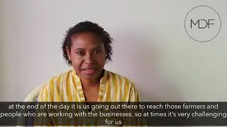 A Day in the Life of an MDF Business Adviser: Susan Inu - Papua New Guinea