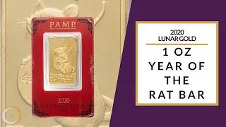 2020 Year of the Rat PAMP Suisse Lunar 1 oz Gold Bullion Bar
