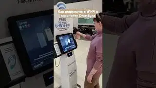 Не все знают как подключить Wi-Fi в новом аэропорту Стамбула. Инструкция.