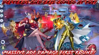 Saint Seiya: Awakening (KOTZ) - Defteros + Eris Burst Combo at PvP!