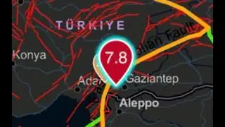 Catastrophic 7.8 Magnitude Earthquake hits Turkey.
