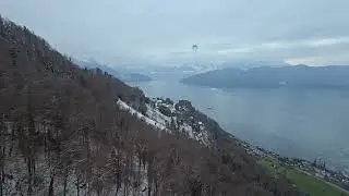 Gondelbahn Weggis-Rigi Kaltbad/Impressionen von der Mitfahrt/Von der Sonne in den Nebel