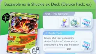 Pok&eacute;mon TCG Pocket - Step-Up Battle [Advanced] | Buzzwole ex & Shuckle ex Deck (Deluxe Pack: ex)