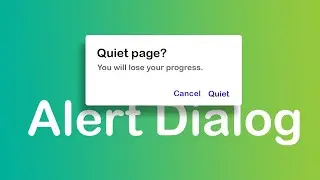 Alert Dialog in android tutorial | Material Design