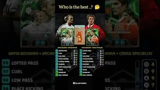 David Beckham ( CMF & RMF ) Best Training  Guide efootball 2025👌🔥 #efootballmobile #efootball2025