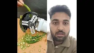 ग्राइंडर मोटर को 🌶️🌶️🫑 मरचुं कटिंग मशीन बनाया &bull; Dc motor New project