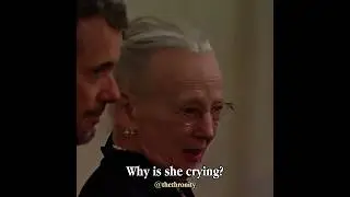 Margrethe II was seen shedding tears during Elizabeth II&rsquo;s State Lying.🕊️ #queenelizabeth #royals