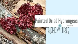 How to Paint Dried Hydrangeas to Use on a Christmas Tree