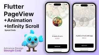Flutter Food app | PageView + Animation + Infinity Scrolling