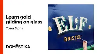 Gold Gilding on Glass - A course by Tozer Signs | Domestika English