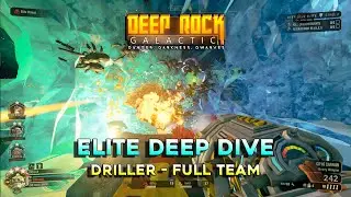 JAGGED HOLD | Deep Rock Galactic u34 DEEP DIVE ☆ELITE☆ (Glacial Strata) DRILLER - FULL TEAM