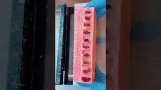 Honey Nut Cherri-ROSE! #soapcutting #soapcuttingvideo #handmadesoap #soapmaking #soaps #soap #cpsoap