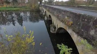 [4K] Walking along the river Indre, Ch&acirc;teauroux, Indre, FRANCE
