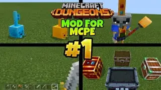 MINECRAFT DUNGEON MOD FOR MINECRAFT PE MCPEDL POCKET EDITION ADDON SHOWCASE