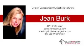 8/23/15 &rarr; Jean Burk, Creator of College Prep Genius live on National Radio