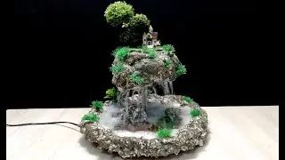 How to make a beautiful Fountain with Polyurethane foam spray