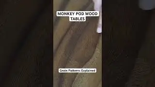 Monkey Pod Wood Tables - Grain Patterns Explained #shorts