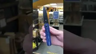 Складной нож Kizer Feist Black сталь 154CM, рукоять Denim Micarta