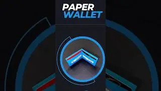 How to make a Paper Wallet #shorts #origami #papercraft