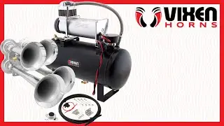 📢 VIXEN HORNS VXO8560/4114C Full Train Air Horn System Kit 🔥