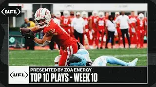 UFL Top 10 plays from Week 10 presented by ZOA Energy | United Football League