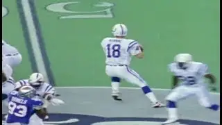 Peyton Manning's First Pass 48 Yard Touchdown to Marvin Harrison || Preseason IND at SEA 1998