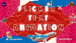 Flicker Text Animation Tutorial in After Effects | Flickering Text Effect