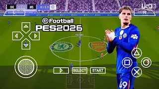 eFootball PES 2026 PPSSPP Android Офлайн Обновление трансферов и новые мини-комплекты национально...