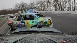 4/30/24 Mahoning Valley Speedway Junk Car Race (ONBOARD WINNER BY 0.061 JAKE OSWALD)