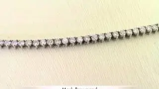 9.05ct Round Brilliant Cut Diamond Tennis Necklace-Mark Broumand