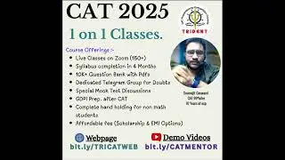 CAT 2025 by Trident