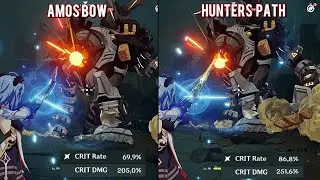 Ganyu - Amos Bow vs Hunter's Path - Weapon Comparison