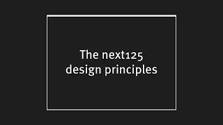 next125 - Design principles (English Version)