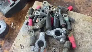 Scrap Metal Recycling a few golf cart cables from my honey hole
