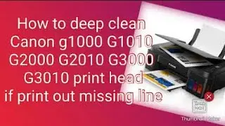 Canon g 2000 head cleaning