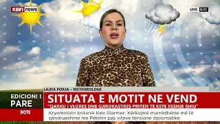 Si do jetë moti në vijim? Meteorologia: Rrebeshe shiu në këto qarqe, temperaturat në rritje