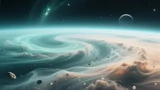 Soothing Galaxy Ambience for Meditation and Relaxation | Gentle Light Moving Through Deep Space