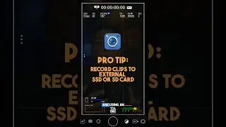 Record Clips to External Drive on Blackmagic camera app