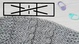 CROSSING TWO KNIT STITCHES WITH A RIGHT SLANT ► Analysis of knitting patterns