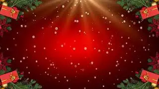 4K RED CHRISTMAS BACKGROUND VIDEO LOOP │ ANIMATED BACKGROUND VIDEO │ HD CHRISTMAS BACKGROUND