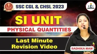 S I units  for Exams| Quick Revision with Radhika mam