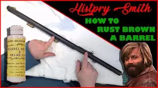 HOW TO RUST BROWN A GUN BARREL USING LAUREL MOUNTAIN FORGE CHEMICAL #historysmith #gunsmithing