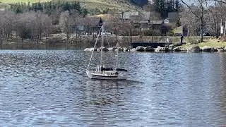 IMG 7400 Model Fisher 34 Motorsailer with sails reefed