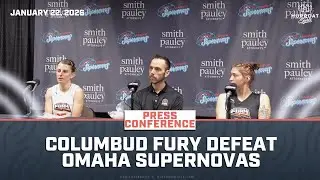 Columbus Fury Defeat The Omaha Supernovas | Columbus Fury Press Conference