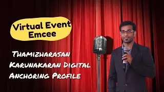 Virtual Event Emcee Thamizharasan Karunakaran Digital Anchoring Profile Photos into slideshow