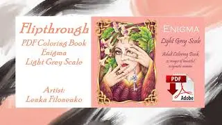 Flipthrough pdf coloringbook Enigma by Lenka Filonenko